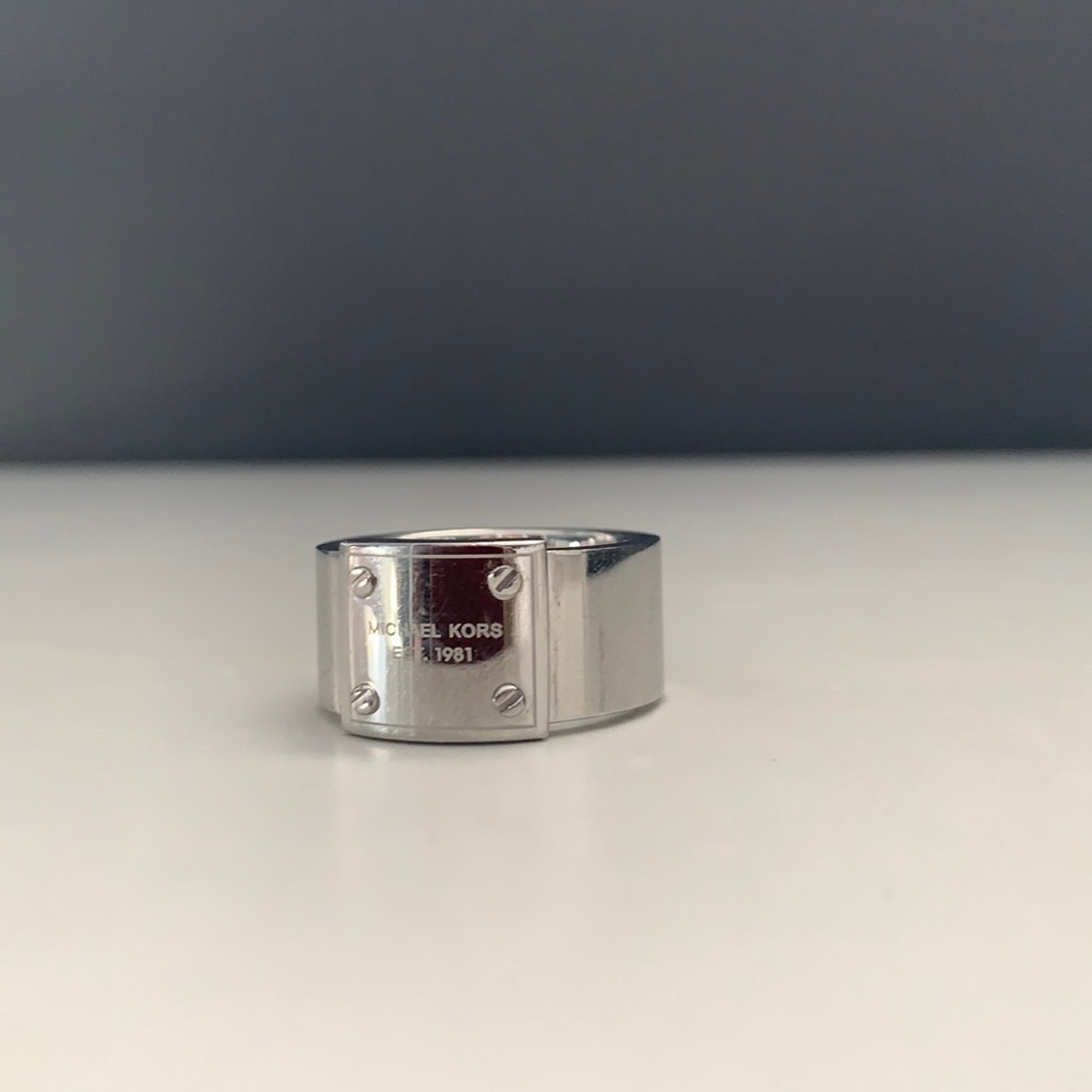 Silver Michael Kors ring